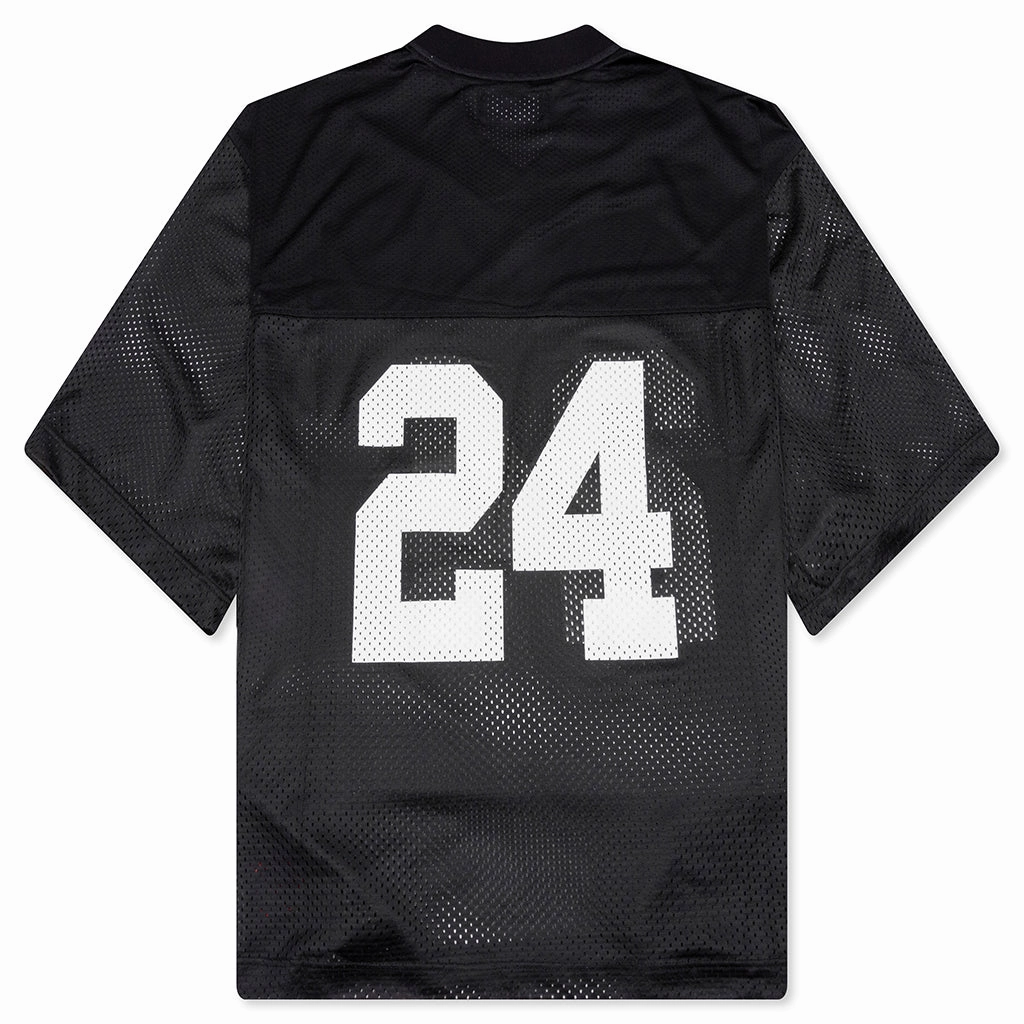 24 Mesh Boxy Jersey - Black
