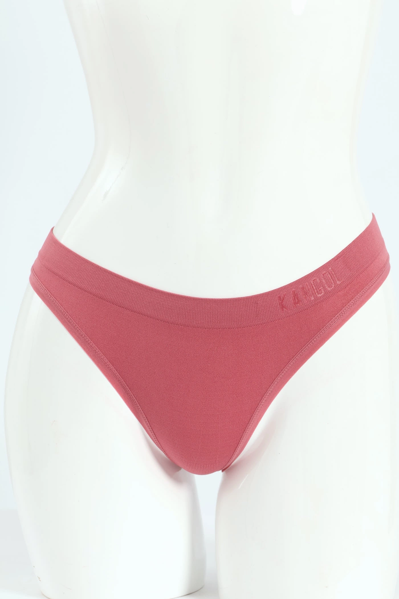 3 Pack Seamless Thong Panties - Mauve/Indigo/Excalibur