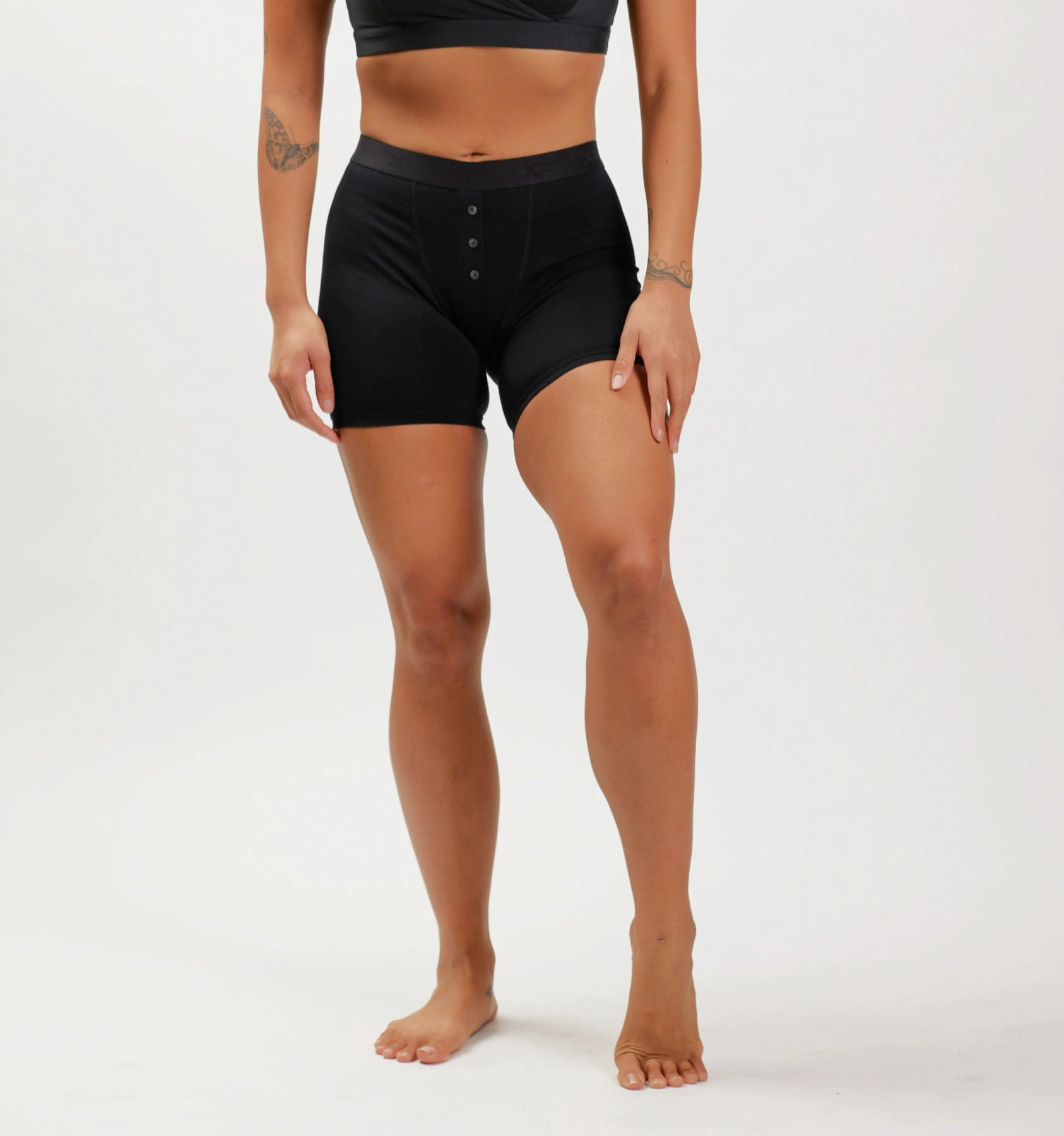 6" Fly Boxer Briefs - Retro White