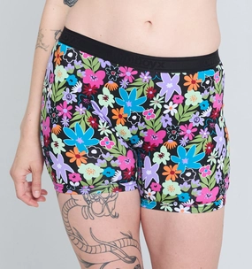 6" No Fly Boxer Briefs - Groovy Garden