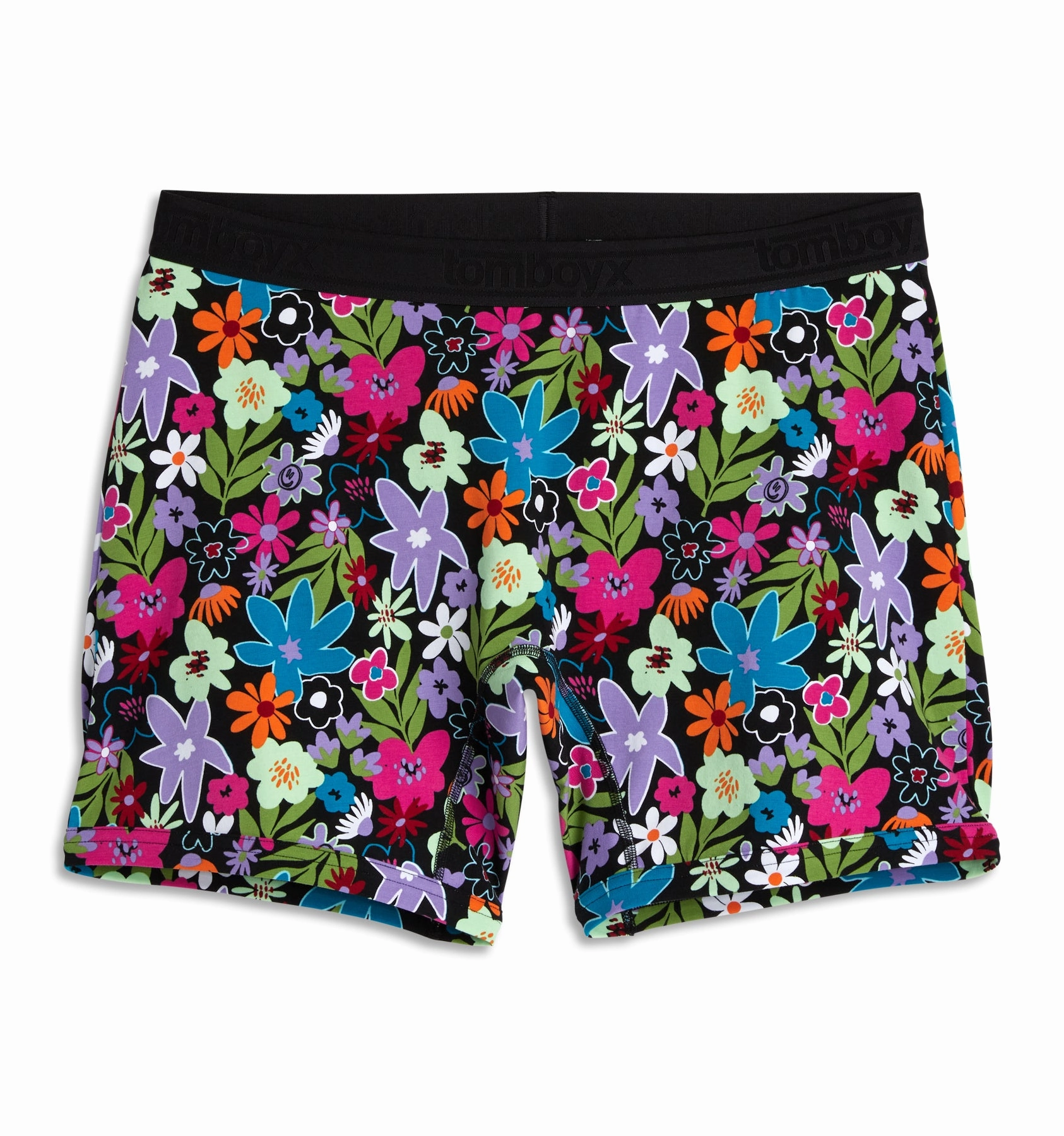 6" No Fly Boxer Briefs - Groovy Garden