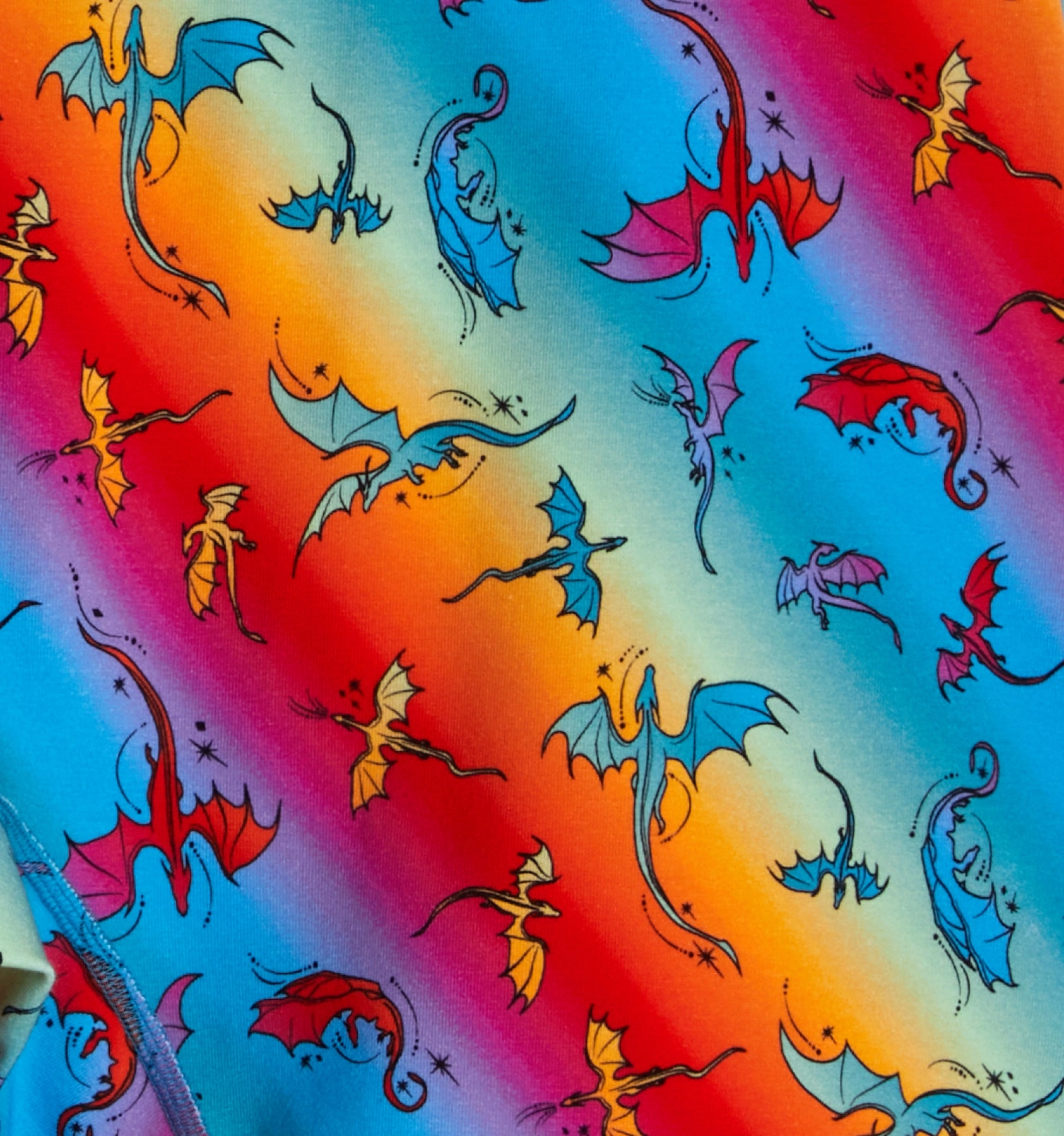 6" No Fly Boxer Briefs - Pride Rainbow Dragon