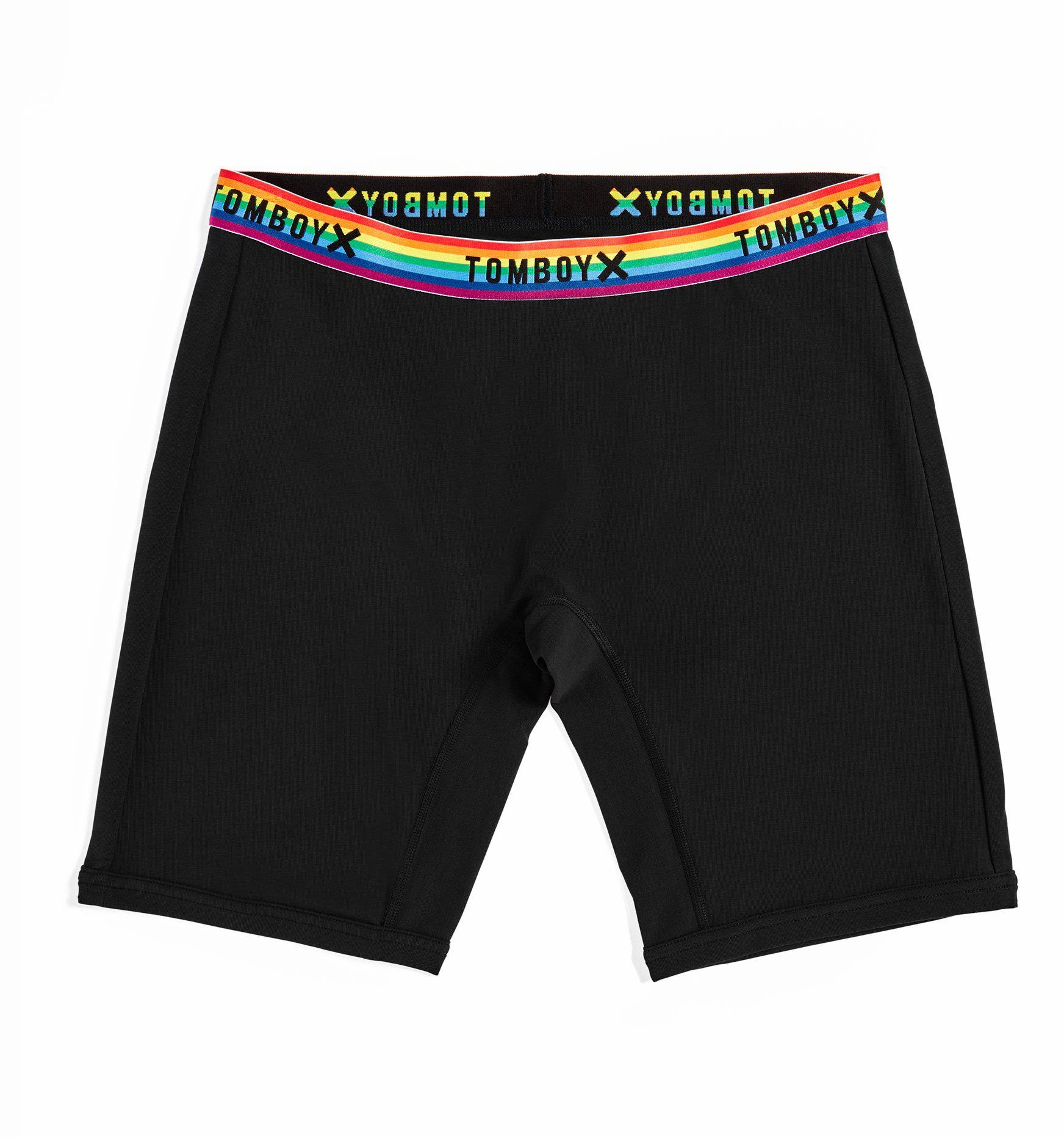 9" Boxer Briefs - Black Rainbow