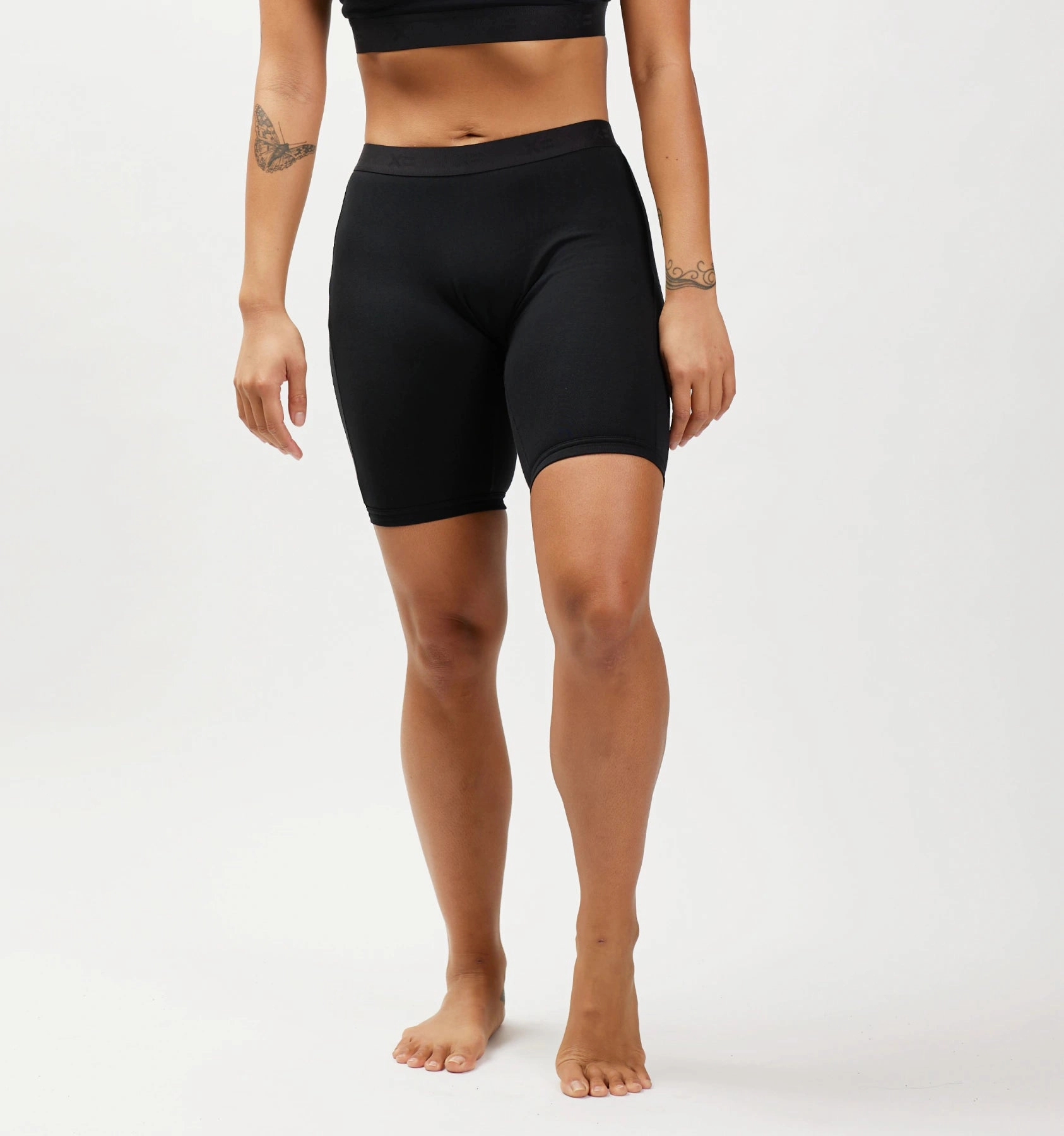 9" Boxer Briefs - Black Rainbow Logo