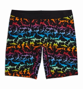 9" Boxer Briefs - Shark Frenzy