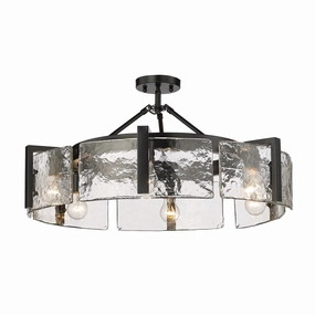 Aenon Six Light Semi-Flush Mount