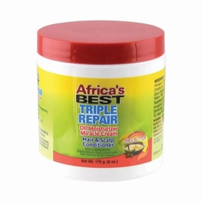 Africa's Best Triple Repair Oil Moisturizer Hair and Scalp Conditioner with Shea Butter - 6 oz