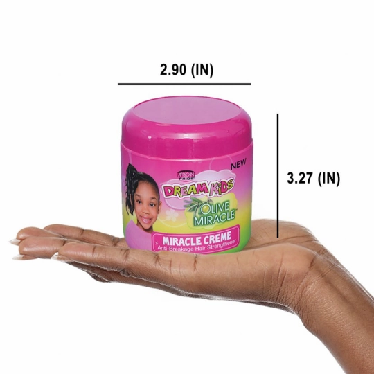 African Pride Dream Kids Olive Miracle - Miracle Creme Anti-Breakage Hair - 6 oz