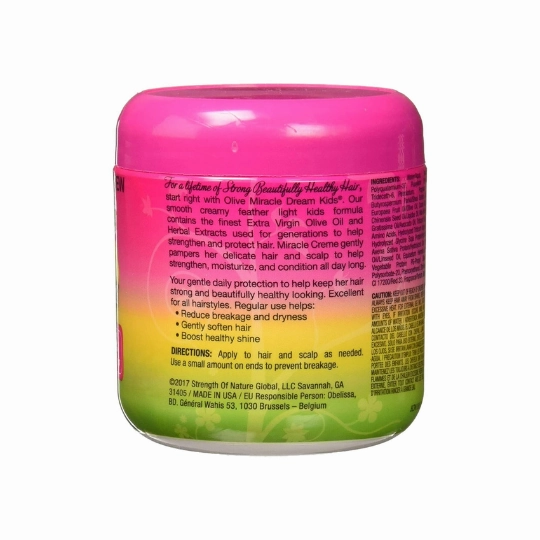 African Pride Dream Kids Olive Miracle - Miracle Creme Anti-Breakage Hair - 6 oz