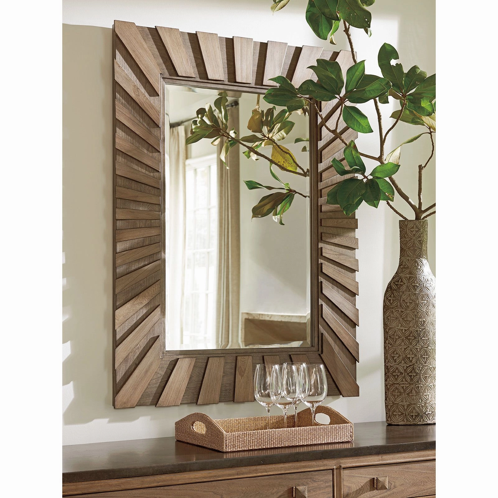 Ardley Sunburst Mirror - Hatteras Gray