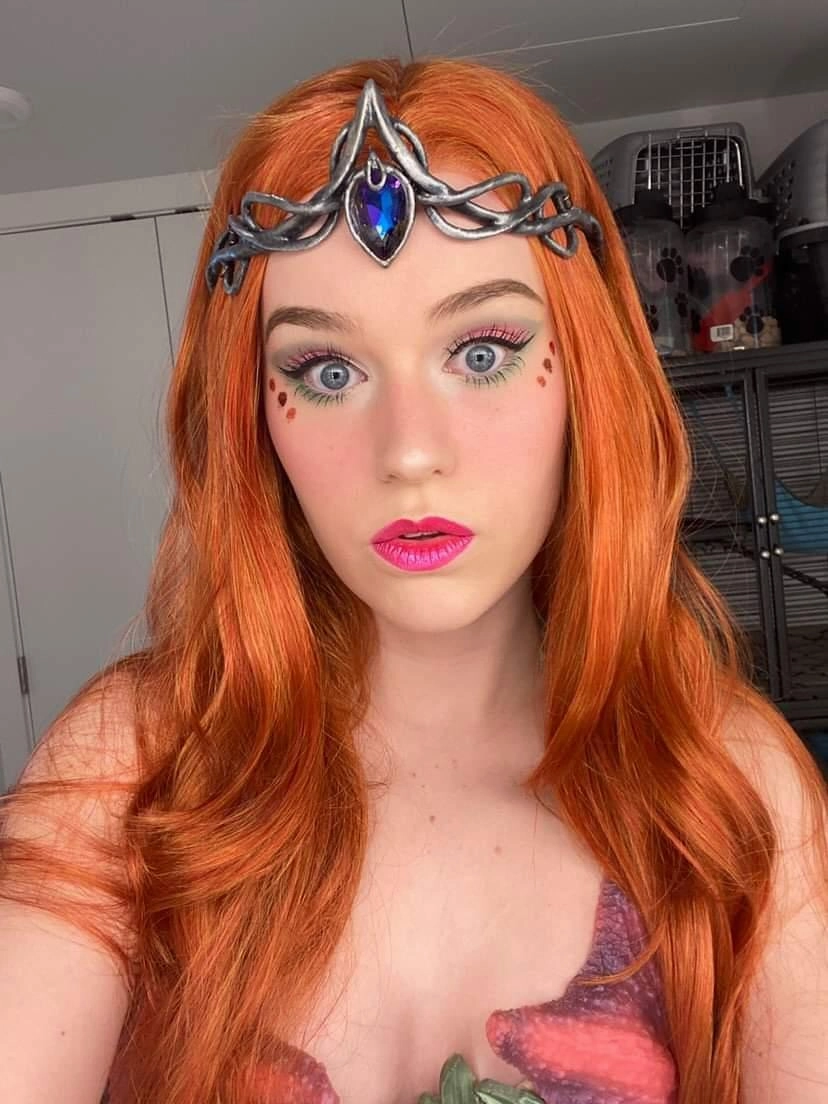 Auburn Orange Ginger Wave Long Synthetic Lace Fornt Wig