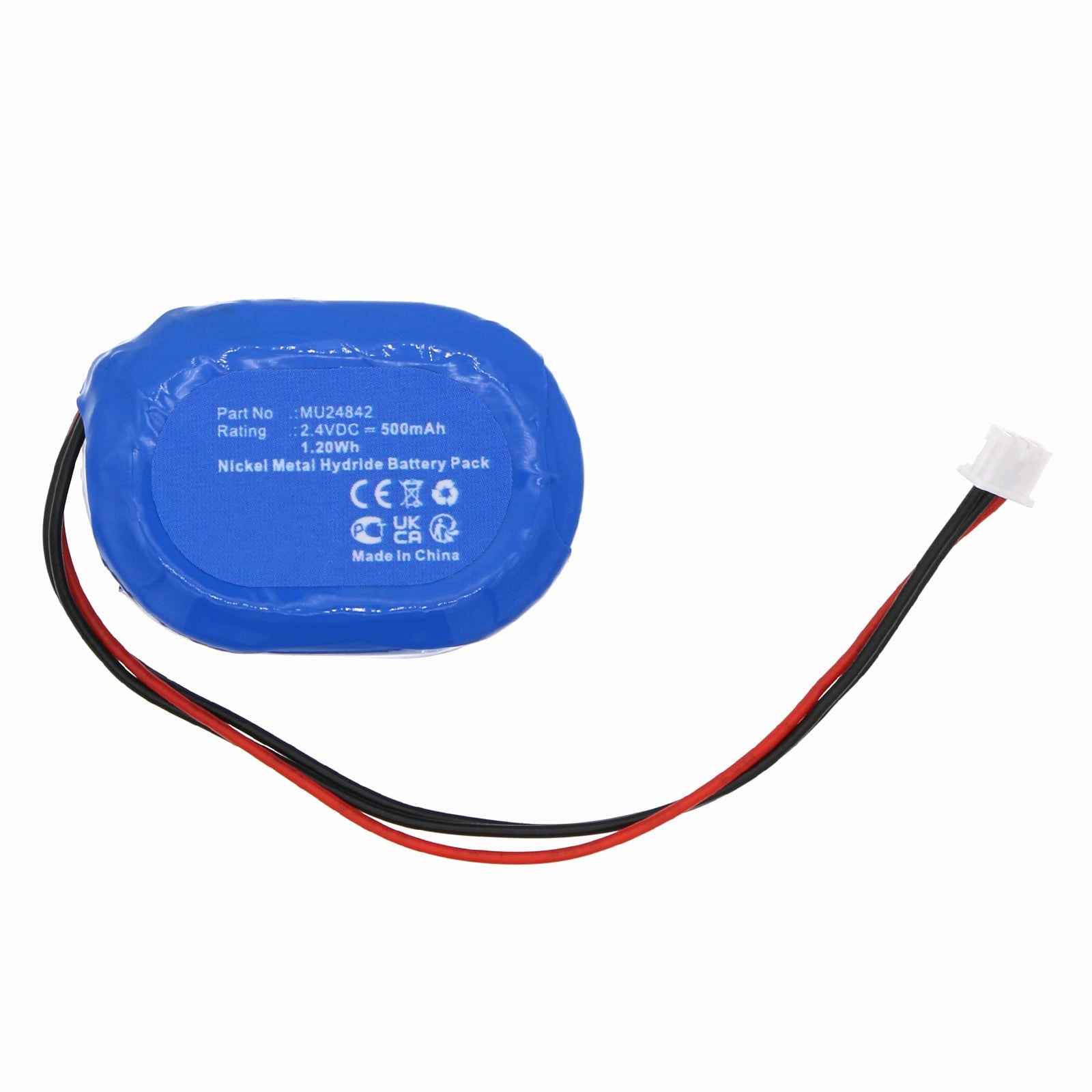 Batteries N Accessories BNA-WB-H19751 Medical Battery - Ni-MH, 2.4V, 500mAh, Ultra High Capacity - Replacement for Drager MU24842 Battery