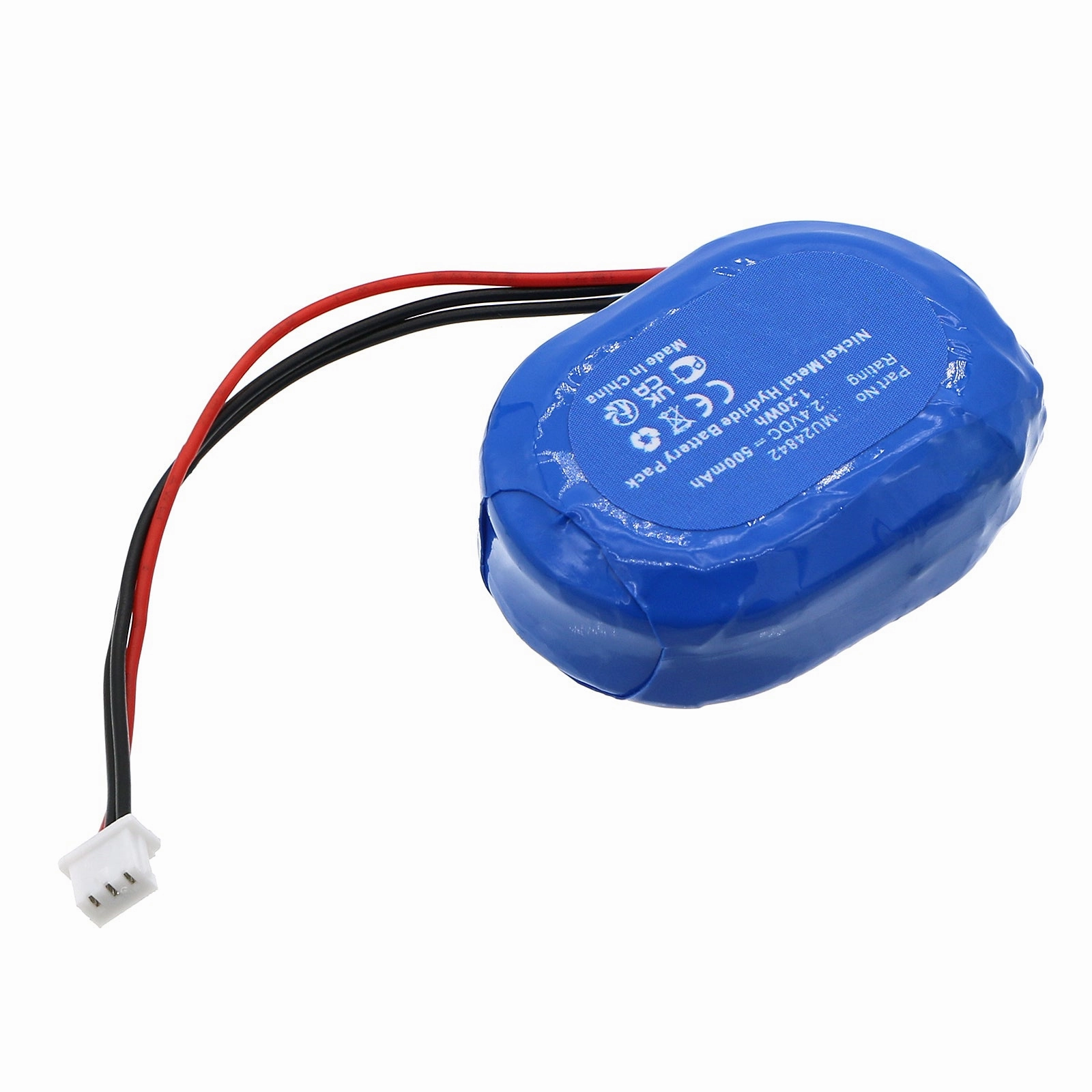 Batteries N Accessories BNA-WB-H19751 Medical Battery - Ni-MH, 2.4V, 500mAh, Ultra High Capacity - Replacement for Drager MU24842 Battery