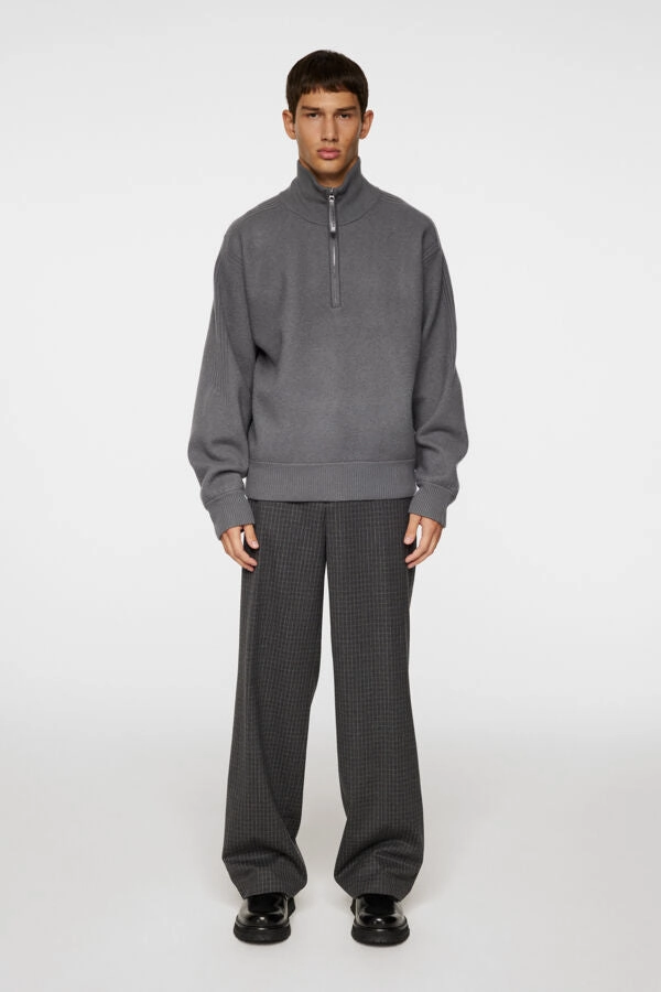 Bon Boiled Wool Quarter Zip