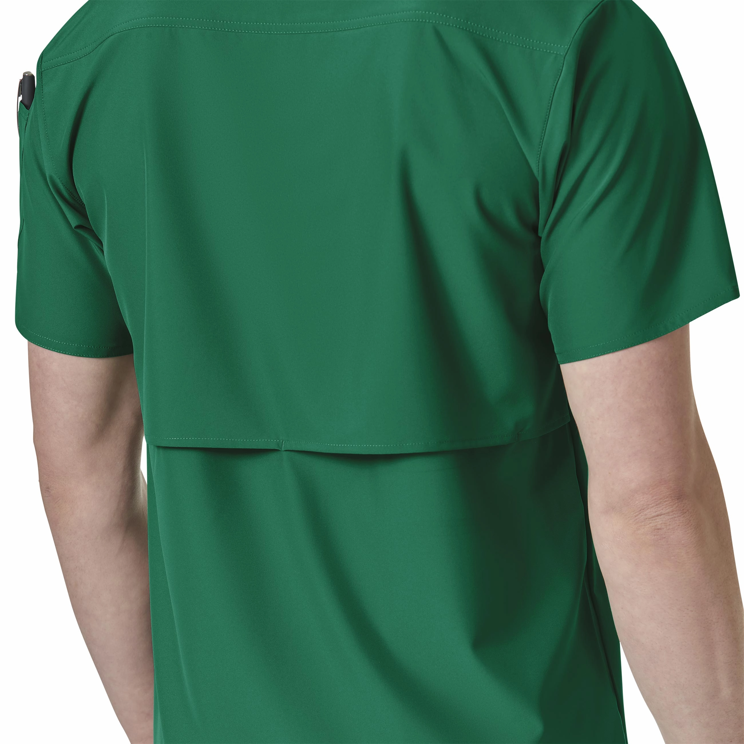 Carhartt Force Liberty Men's Twill Chest Pocket Scrub Top - Hunter Green