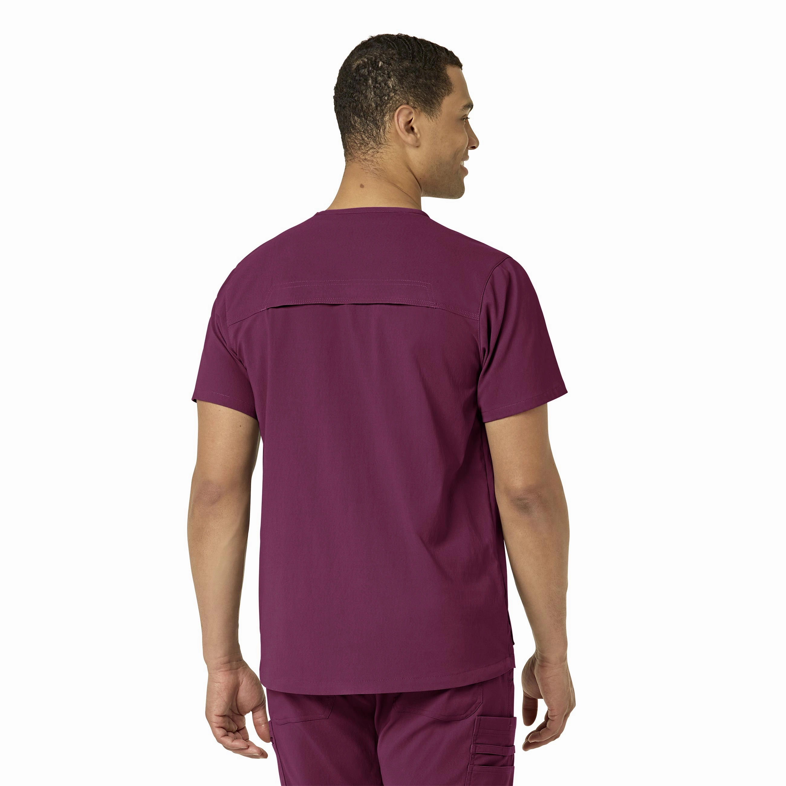 Carhartt Rugged Flex Peak Men's 5-Pocket V-Neck Scrub Top - Wine