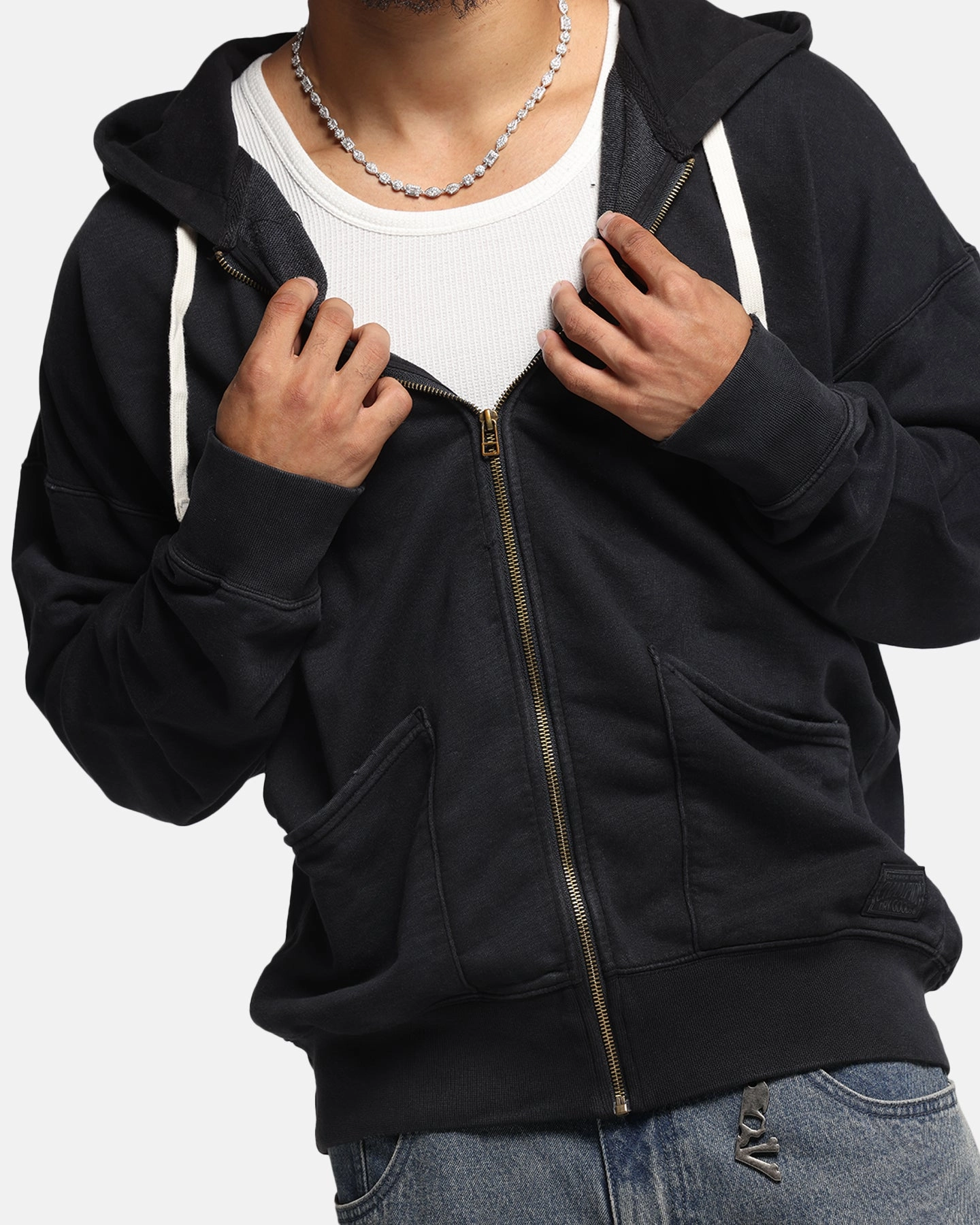 Champion Time Capsule Full Zip-Through Hoodie Black