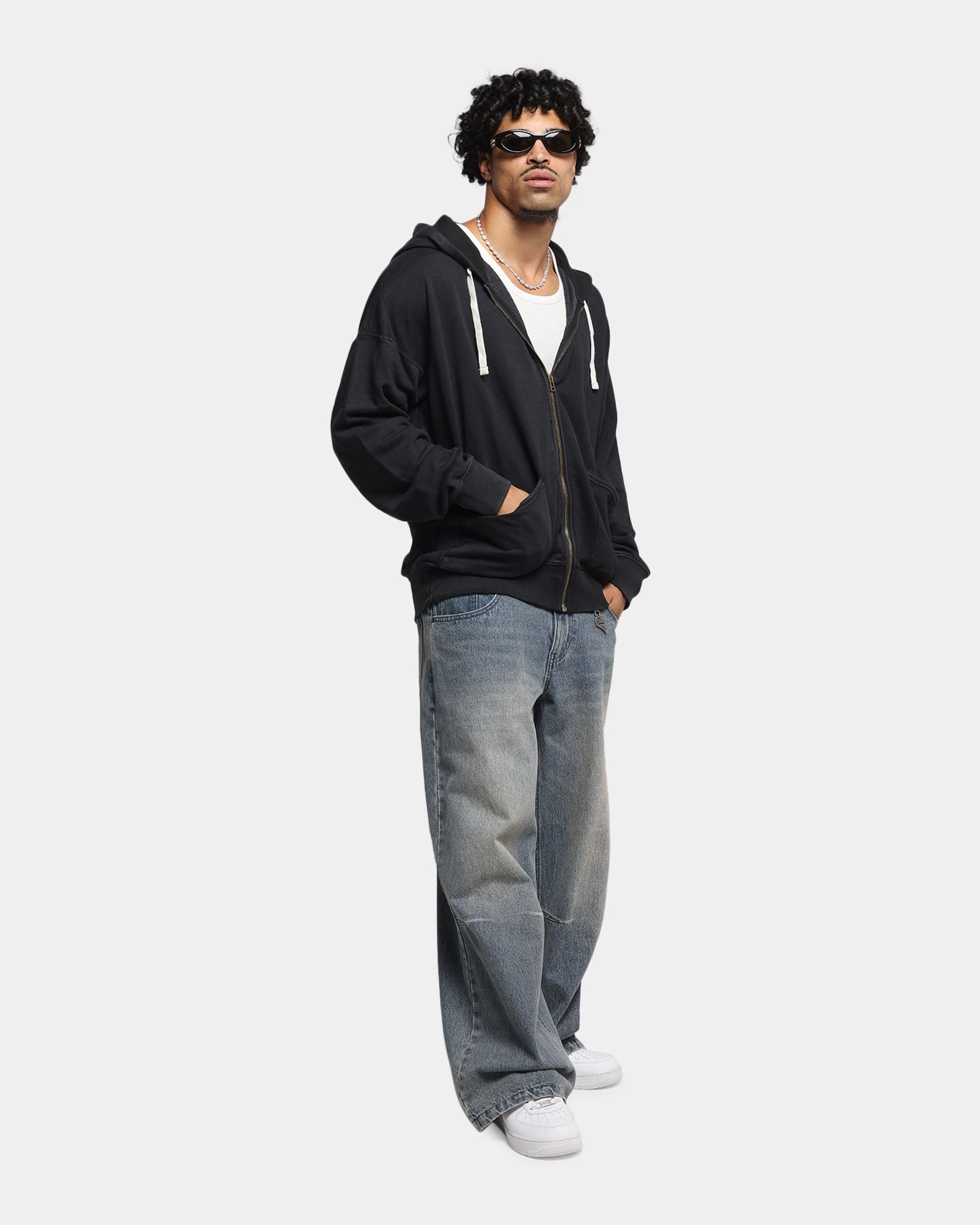 Champion Time Capsule Full Zip-Through Hoodie Black