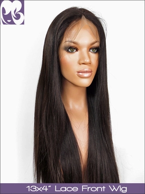 Clearance LACE FRONT WIG: Silky Straight  Natural Color