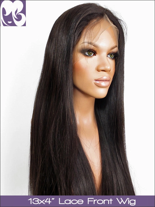 Clearance LACE FRONT WIG: Silky Straight  Natural Color