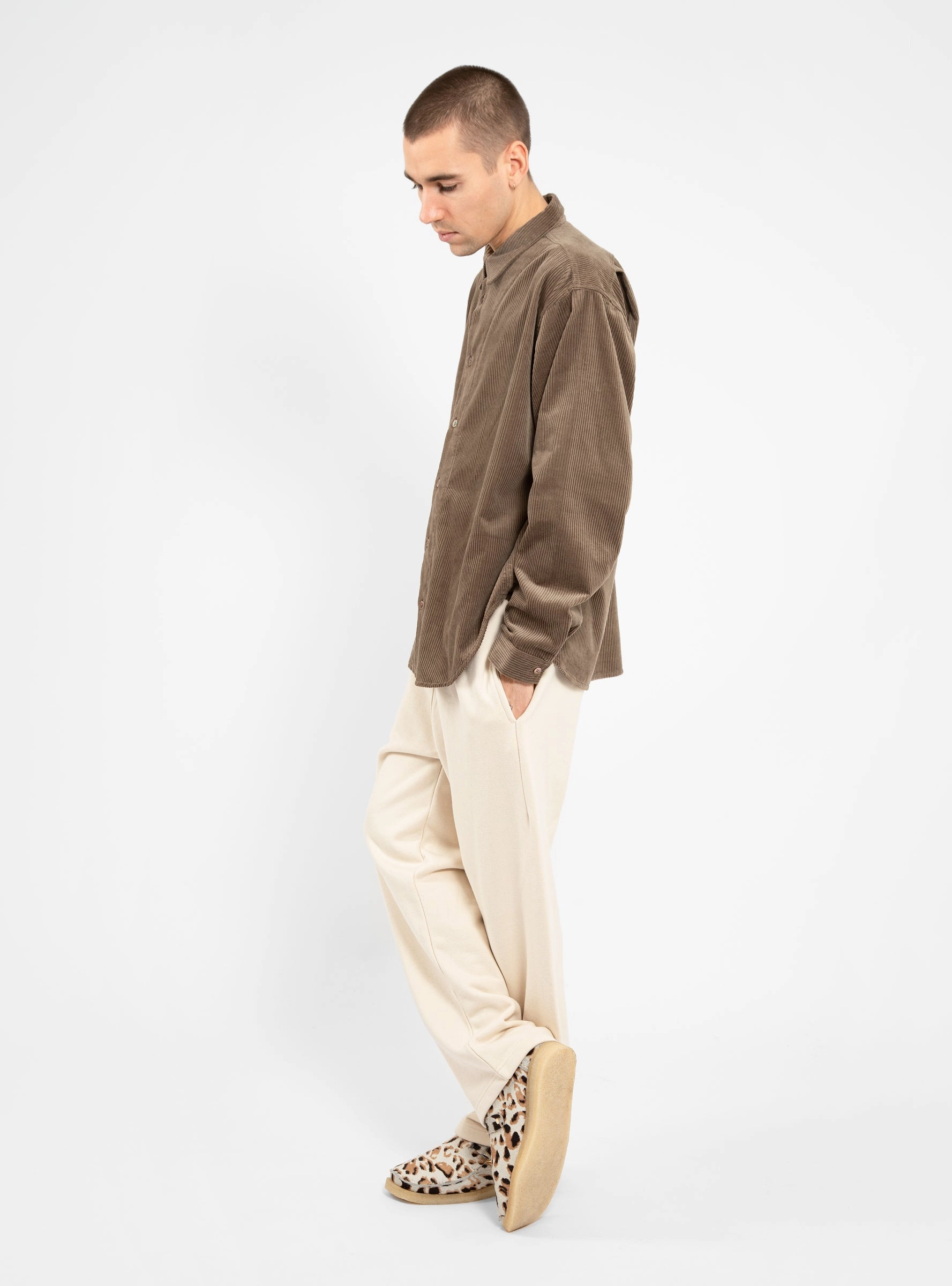 Cord Shirt Stone
