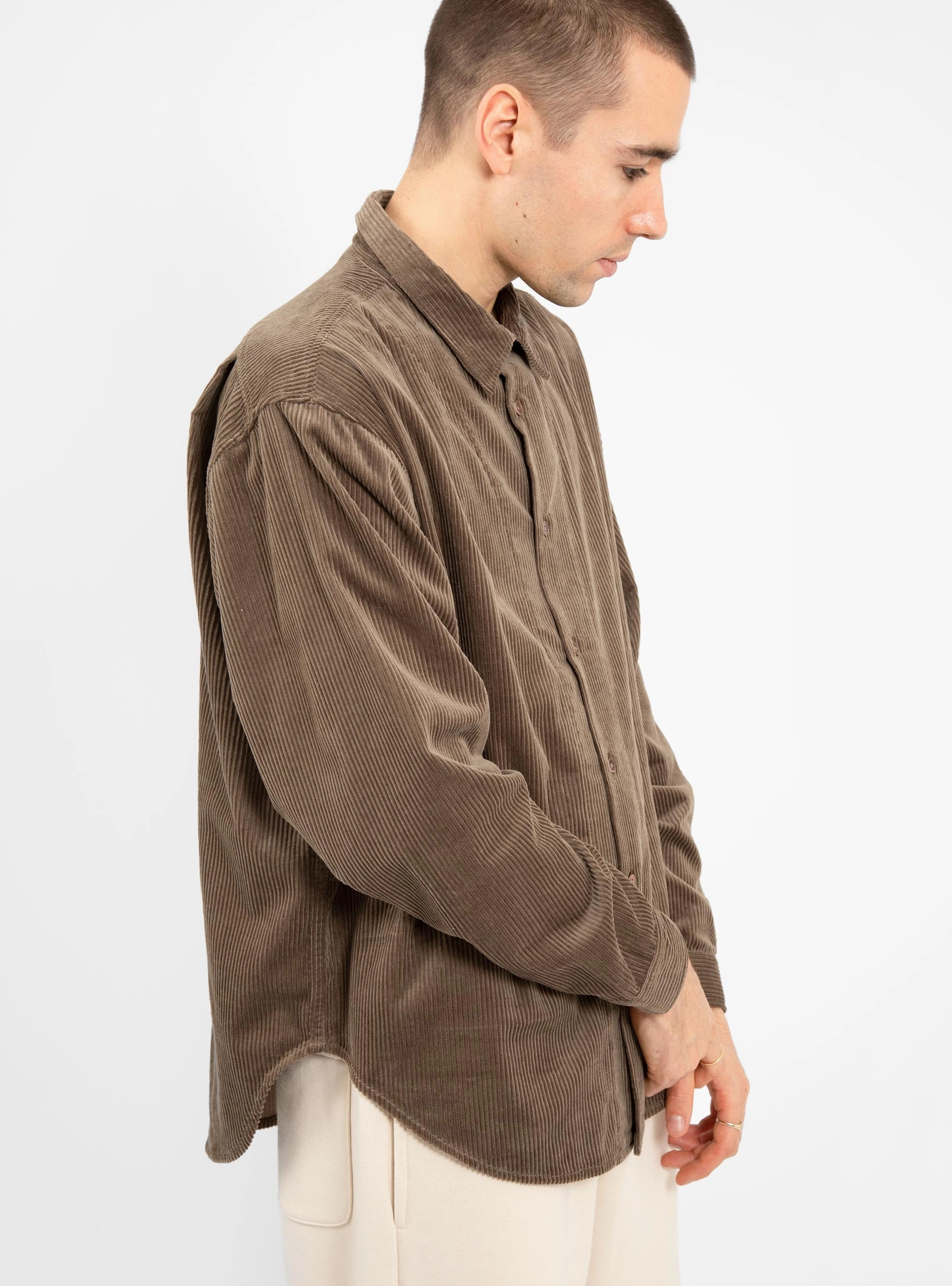 Cord Shirt Stone