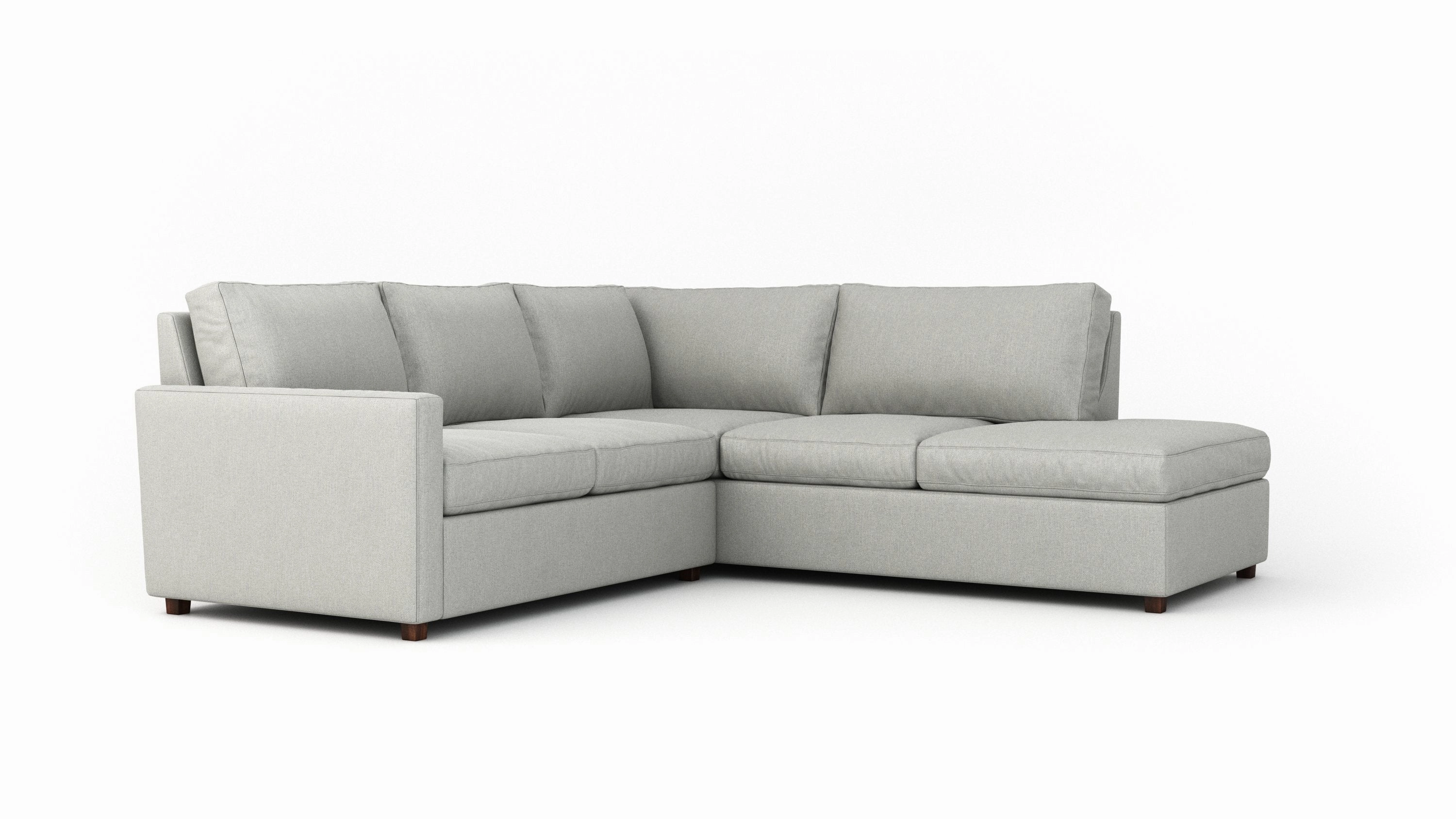 Couch Potato Lite Sectional with Bumper (Extra Deep)