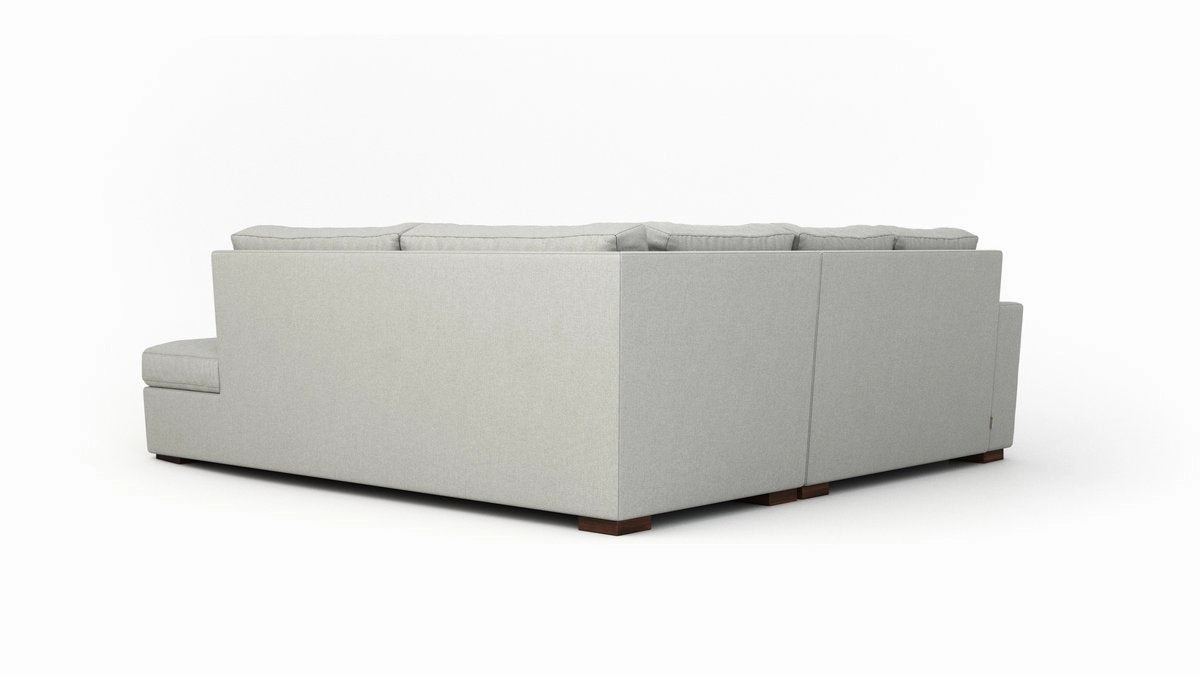 Couch Potato Lite Sectional with Bumper (Extra Deep)