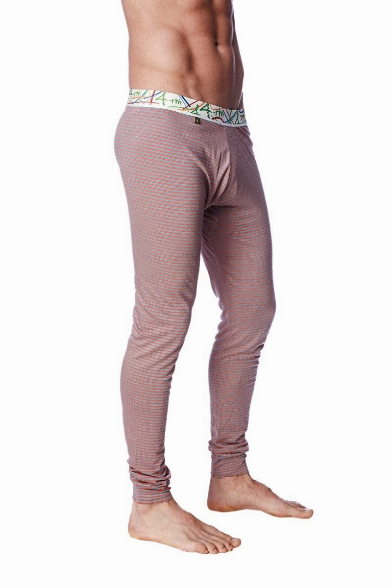 Crosstrain Thermal Yoga Pant (Red & Grey Stripe)