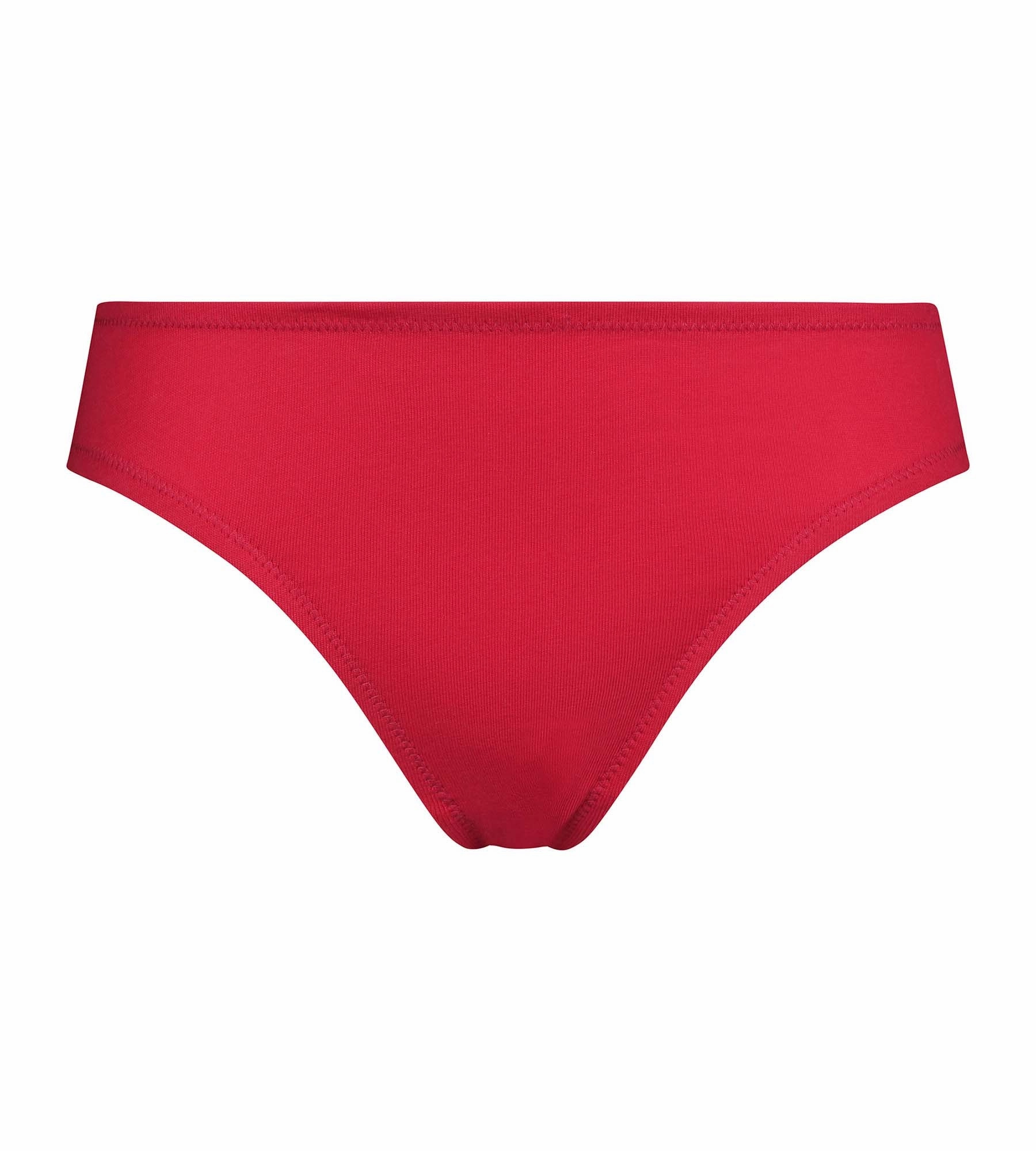 Culotte midi pour femme en coton Rouge Chéri Dim Daily