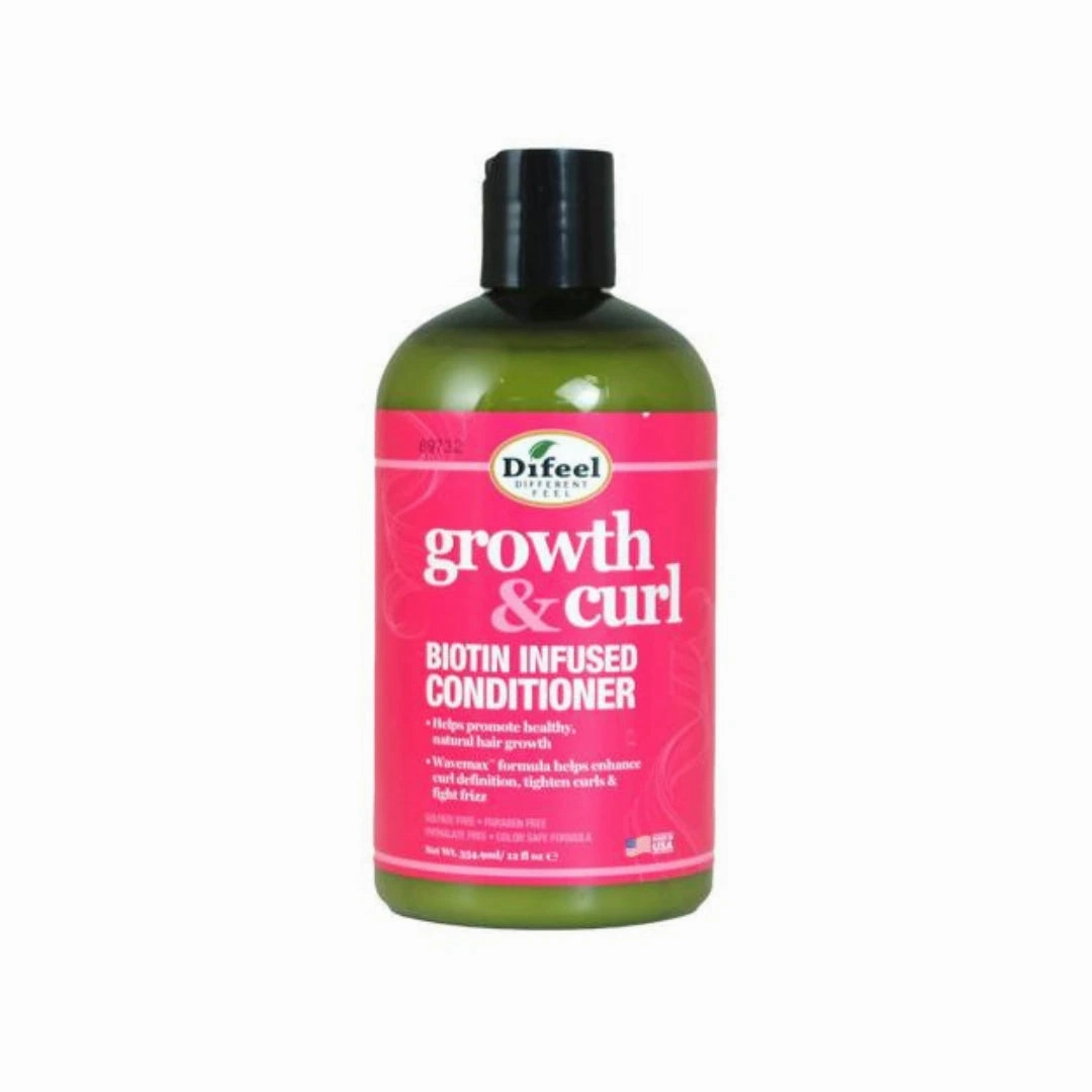 Difeel Growth & Curl Biotin Infused Conditioner- 12 OZ
