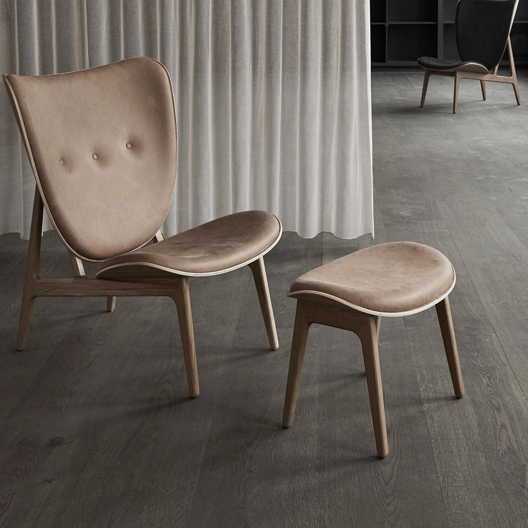 Elephant Lounge Stool - Seat Upholstered