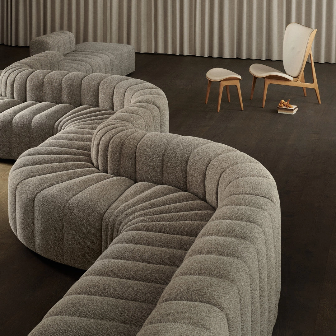 Elephant Lounge Stool - Seat Upholstered