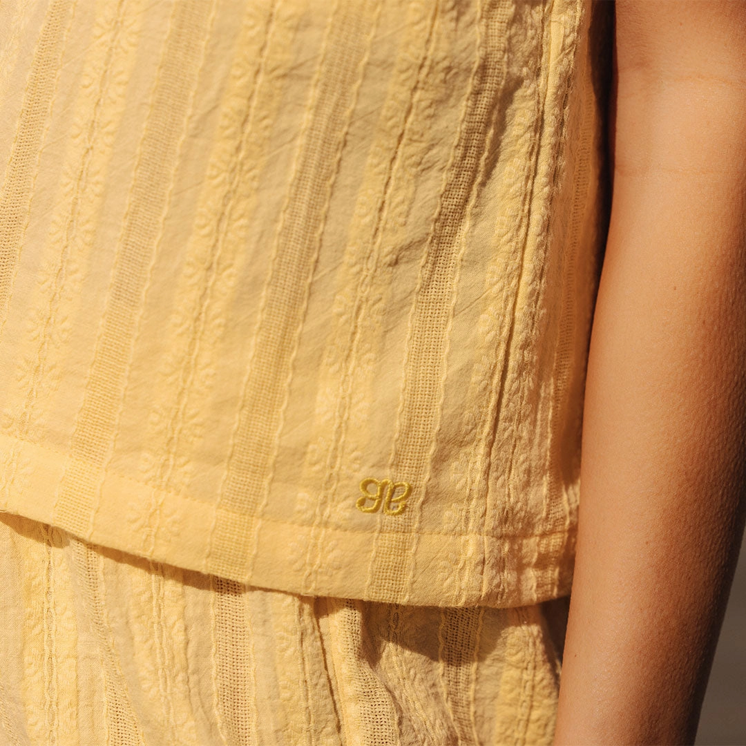 Eyelet Tank, Butter