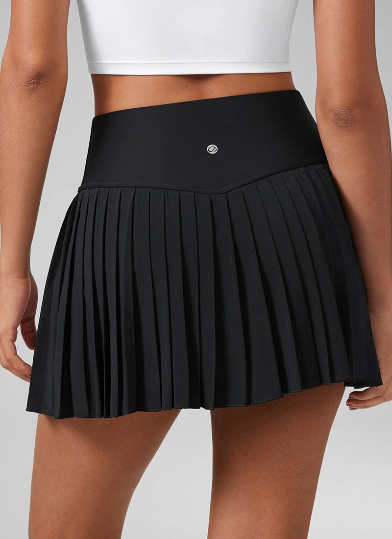 Feathery-Fit Soft High Waist Pleated Tennis Skirt 14''