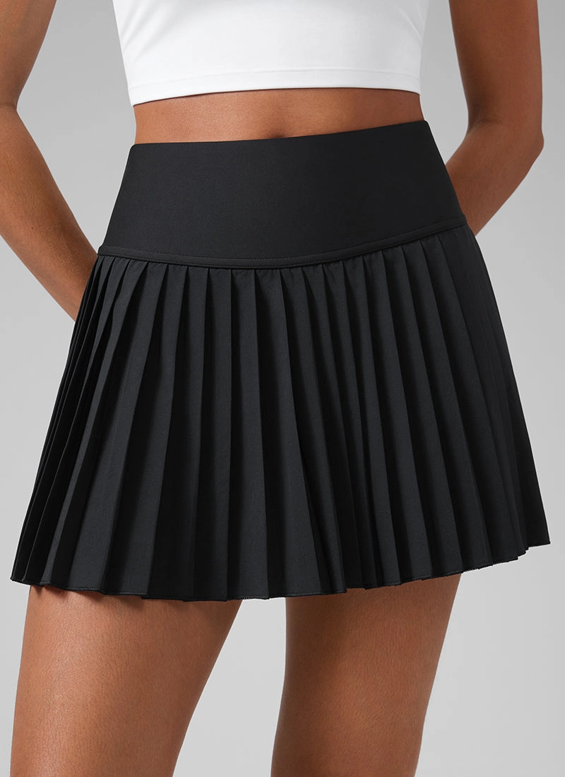 Feathery-Fit Soft High Waist Pleated Tennis Skirt 14''