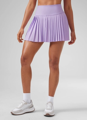 Feathery-Fit Soft High Waist Pleated Tennis Skirt 14''