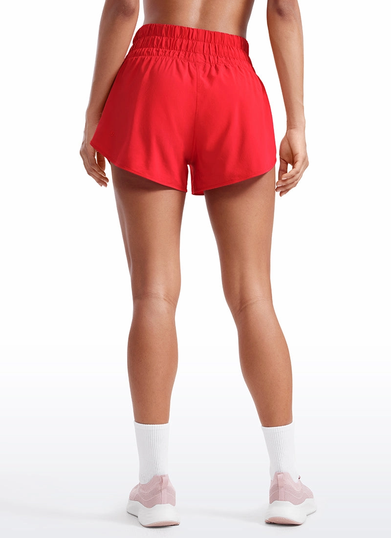 Feathery-Fit Soft Super High Waisted Dolphin Shorts Pocket 3''