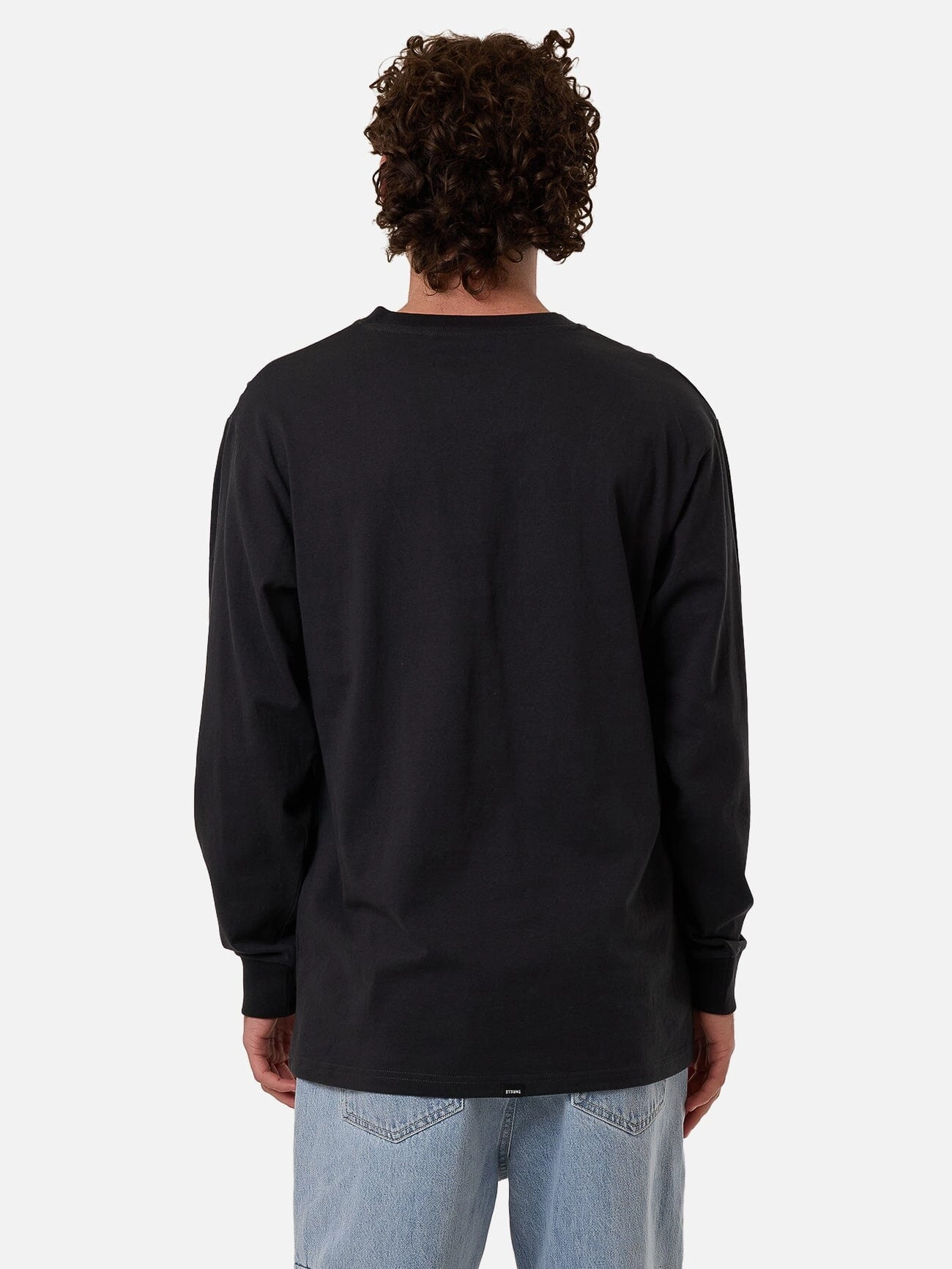 Filter Oversize Fit Long Sleeve Tee - Faded Black