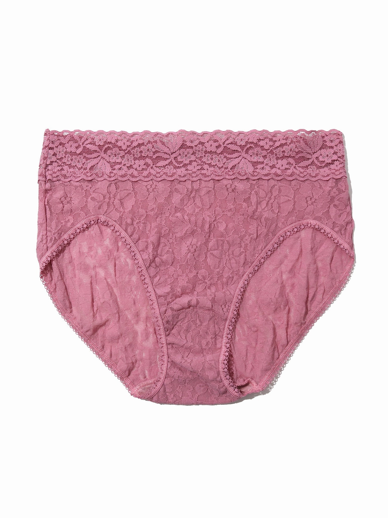 Flora Lace French Brief Mauve Orchid Pink