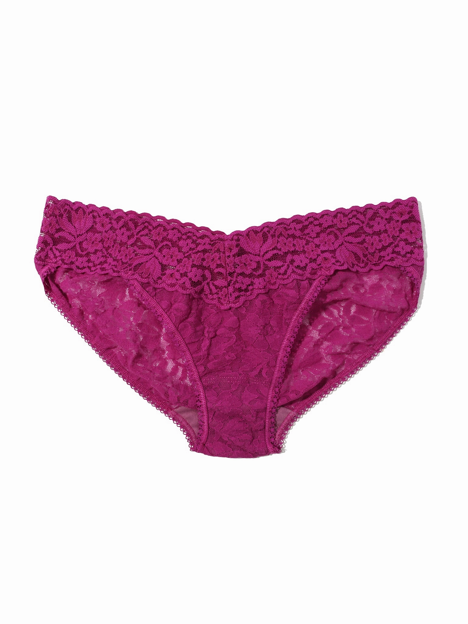 Flora Lace V-kini Picking Plums Pink