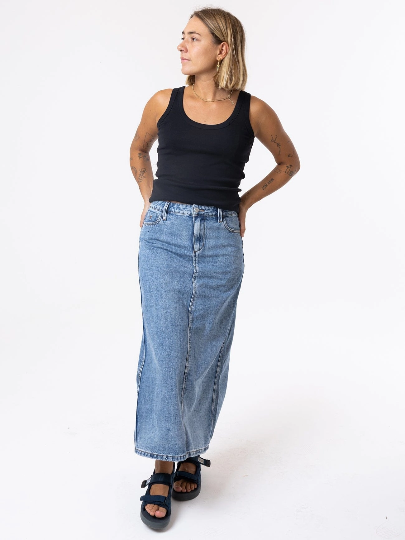 Frankie Skirt - Vintage Timeworn Blue