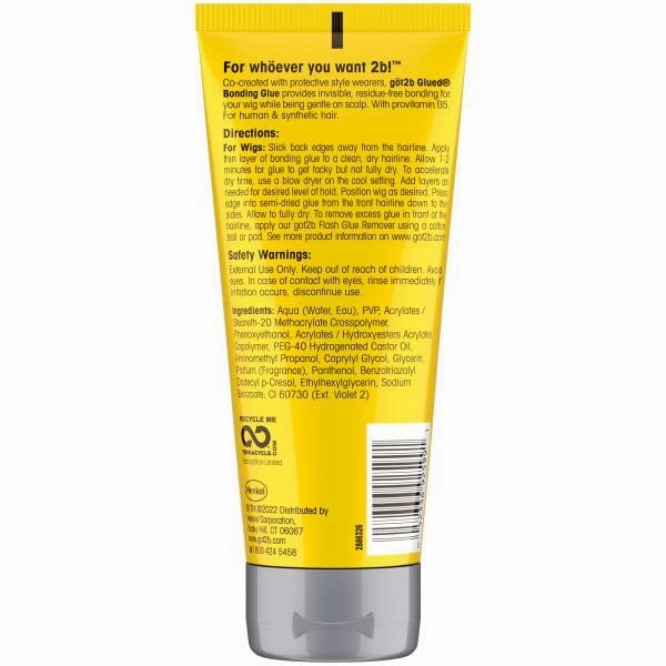 Got2B Glued Bonding Glue. For Protective Styles. Gentle on Scalp. Wig Glue 6 oz
