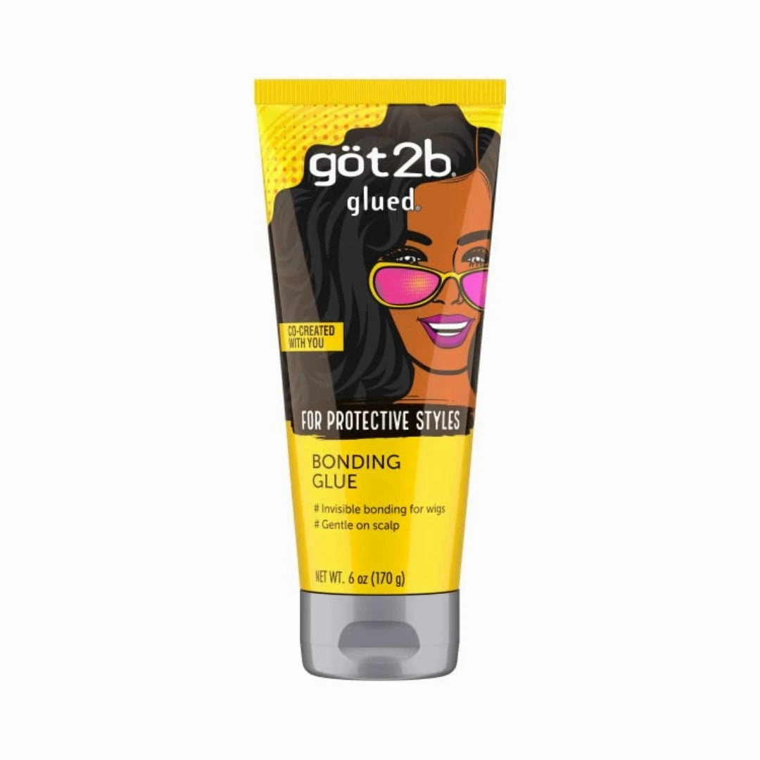 Got2B Glued Bonding Glue. For Protective Styles. Gentle on Scalp. Wig Glue 6 oz