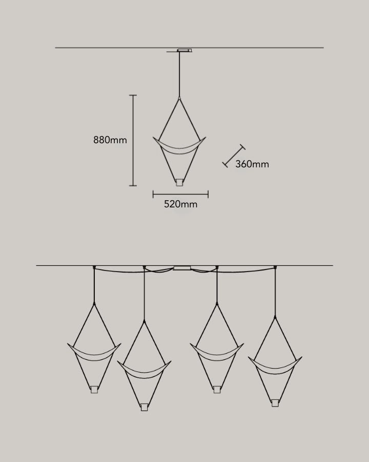 Italian Modern Light Pendant Set
