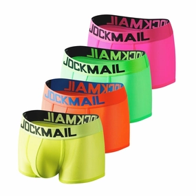 Jockmail Neon Mesh Boxer Briefs 4-Pack