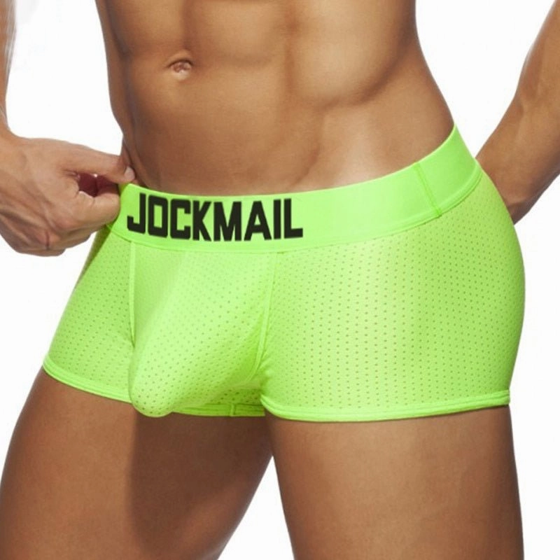 Jockmail Neon Mesh Boxer Briefs 4-Pack