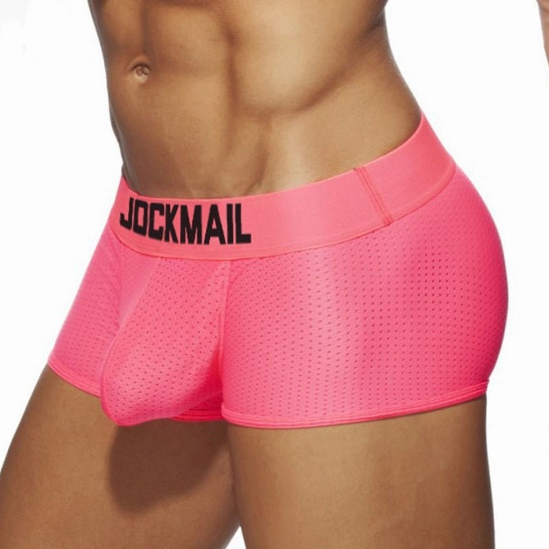 Jockmail Neon Mesh Boxer Briefs 4-Pack
