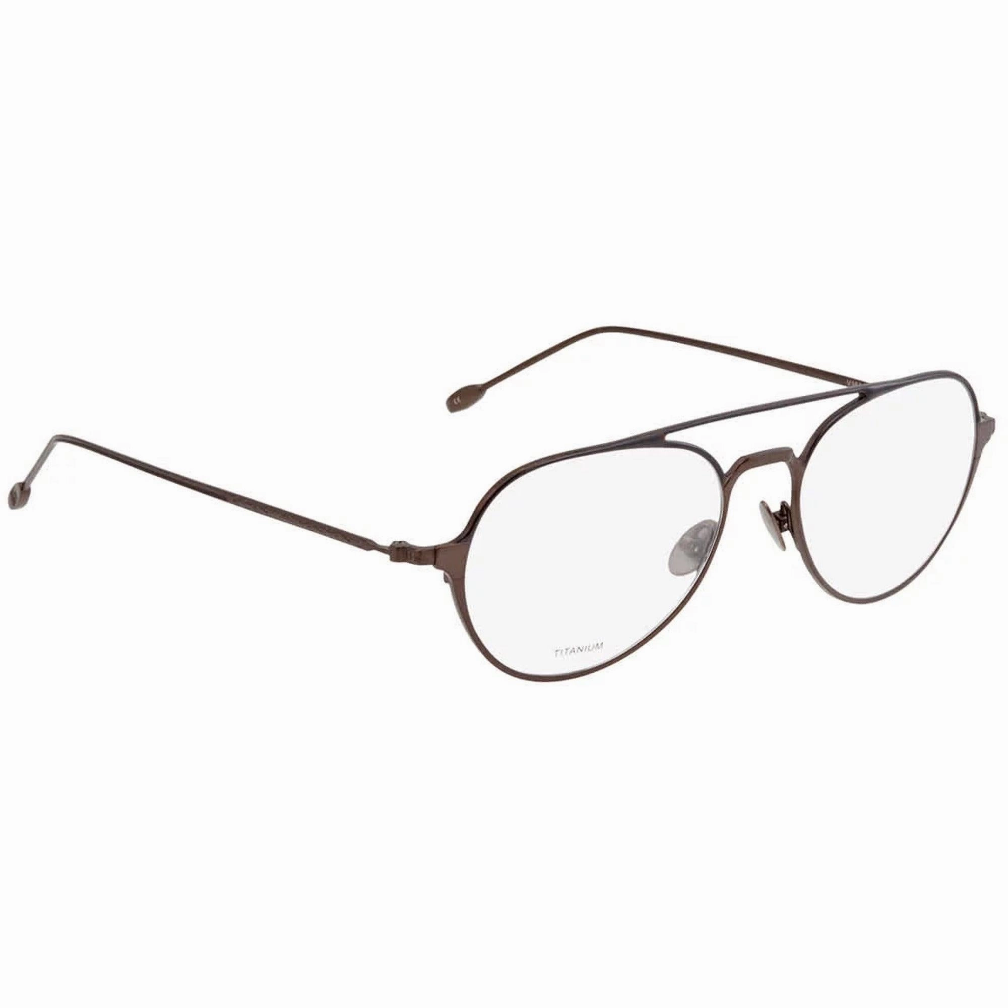 John Varvatos Men's Eyeglasses - Brown Metal Pilot Frame | JOHN VARVATOS V164 BRO 53