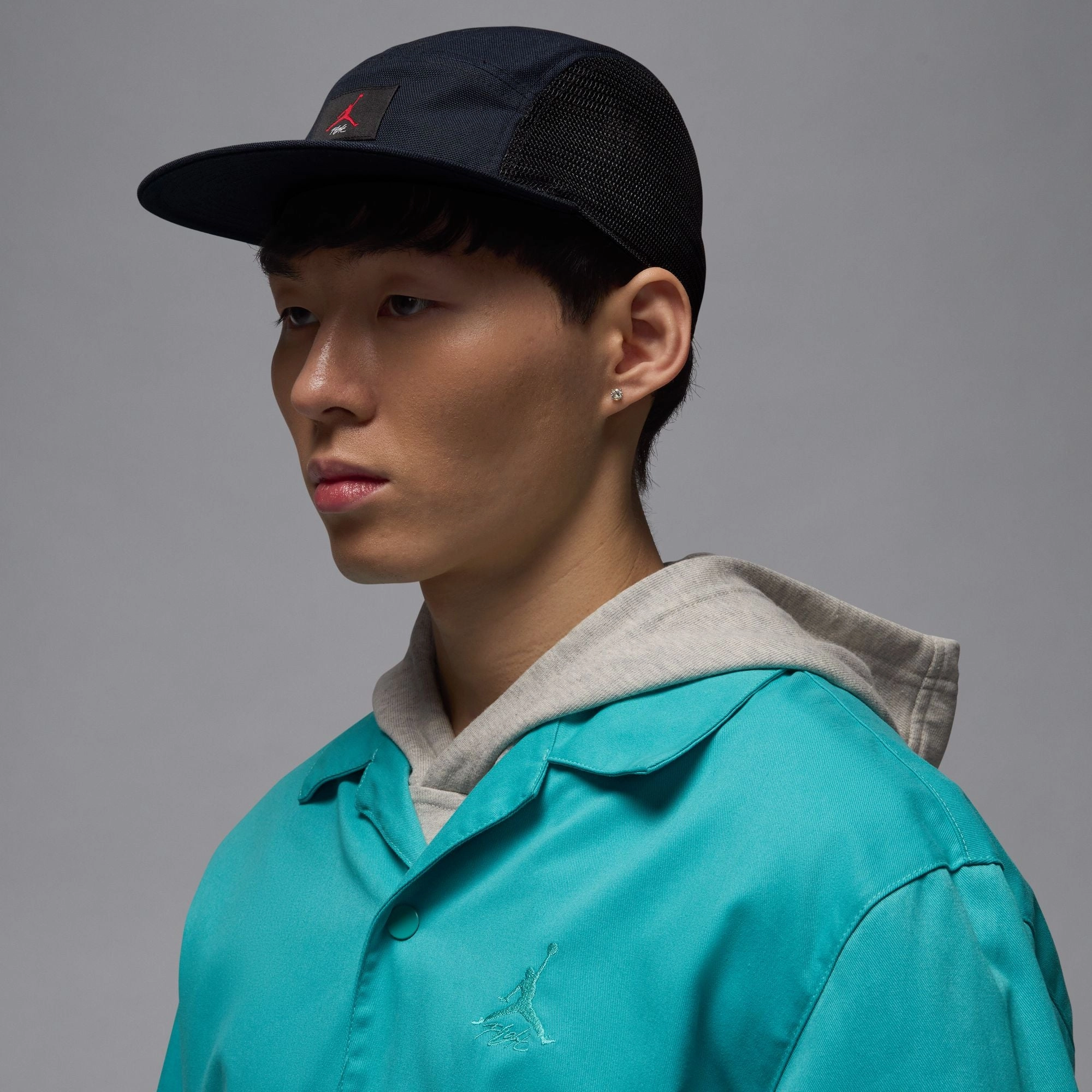 JORDAN FLY JUMPMAN CAP BLACK/GYM RED